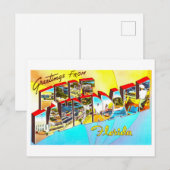 フロリダ州フォートローダーデールからのヴィンテージの挨拶 ポストカード (正面/裏面)