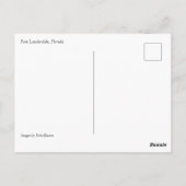 フロリダ州フォートローダーデールのスピードボート ポストカード (裏面)