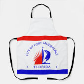 フロリダ州フォートローダーデール州旗 エプロン (正面)