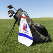 フロリダ州フォートローダーデール州旗 ゴルフタオル (グリーン)