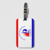 フロリダ州フォートローダーデール州旗 ラゲッジタグ (正面縦)