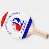 フロリダ州フォートローダーデール州旗 卓球ラケット (横)