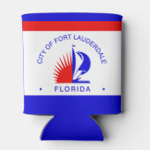 フロリダ州フォートローダーデール州旗 缶クーラー (裏面)