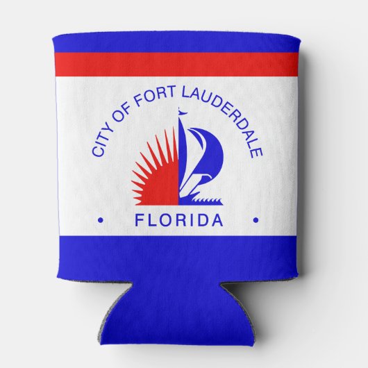 フロリダ州フォートローダーデール州旗 缶クーラー (裏面)