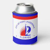 フロリダ州フォートローダーデール州旗 缶クーラー (缶裏面)