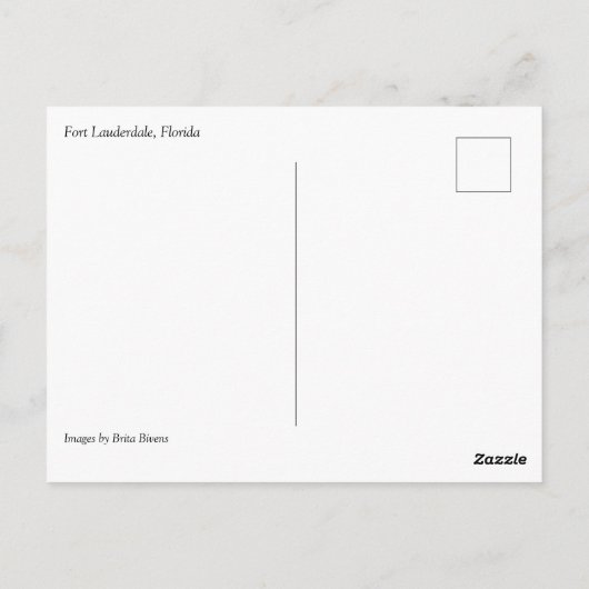 フロリダ州フォートローダーデール ポストカード (裏面)