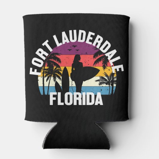 フロリダ州フォートローダーデール 缶クーラー (裏面)