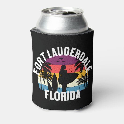 フロリダ州フォートローダーデール 缶クーラー (缶裏面)