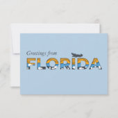 フロリダ州フラットサンキューカード サンキューカード (正面)