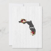 フロリダ州フローラバチェロレッテ招待状 招待状 (裏面)