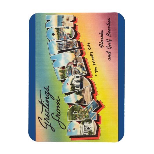 フロリダ州ブラデントン磁石 マグネット (縦)