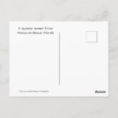 フロリダ州ペンサコーラビーチのダイナミックな夕日 ポストカード (裏面)