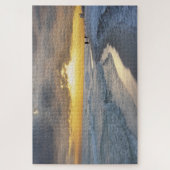 フロリダ州ペンサコーラビーチの美しい夕日 ジグソーパズル (縦)