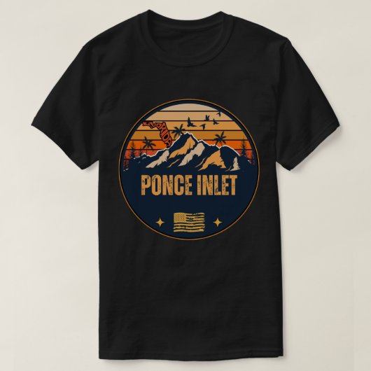 フロリダ州ポンスインレット Tシャツ (デザイン正面)