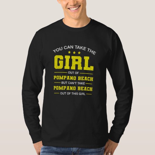 フロリダ州ポンパノビーチの女の子 Tシャツ (正面)