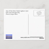 フロリダ州マイアミからの反射ザ魔法シティ ポストカード (裏面)