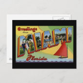 フロリダ州マイアミから ポストカード (正面/裏面)