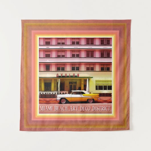 フロリダ州マイアミのアールデコ地区のOldtimer タペストリー (正面)