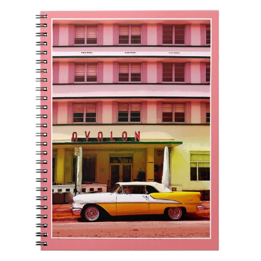 フロリダ州マイアミのアールデコ地区のOldtimer ノートブック (正面)