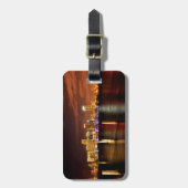 フロリダ州マイアミのスカイライン ラゲッジタグ (正面縦)