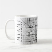 フロリダ州マイアミの地図 |コーヒーマグ コーヒーマグカップ (左)