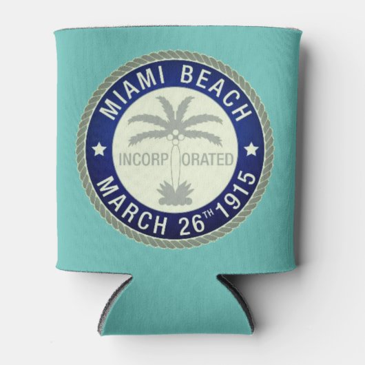 フロリダ州マイアミビーチシール 缶クーラー (正面)
