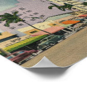 フロリダ州マイアミビーチリンカーンロードヴィンテージ ポスター (角)