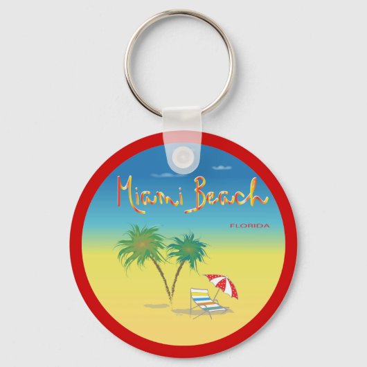 フロリダ州マイアミビーチ キーホルダー (正面)