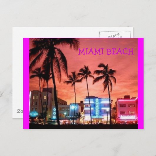 フロリダ州マイアミビーチ ポストカード (正面/裏面)