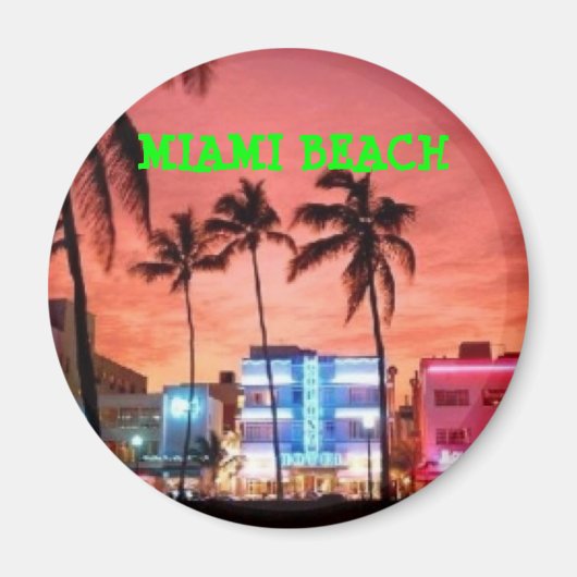 フロリダ州マイアミビーチ マグネット (正面)