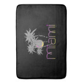 フロリダ州マイアミモダンカッコいい バスマット (正面縦)