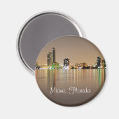 フロリダ州マイアミ魔法市の夜 マグネット (正面/裏面)