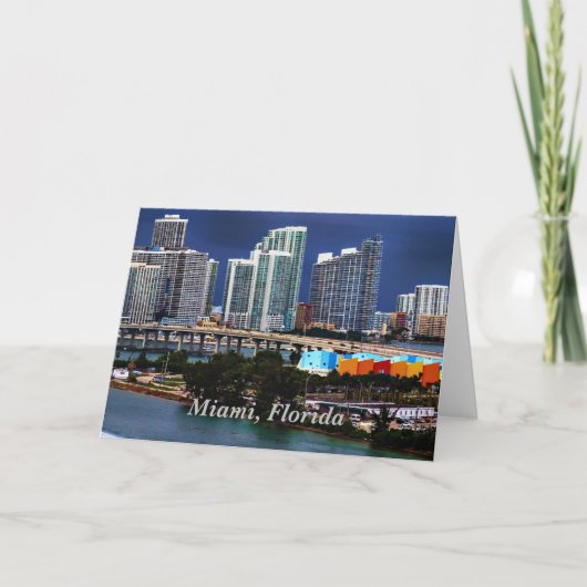 フロリダ州マイアミ カード (正面)