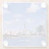 フロリダ州マイアミ ガラスコースター (裏面)