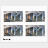 フロリダ州マイアミ 長方形シール (シート)