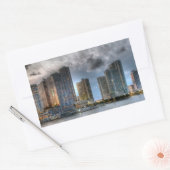 フロリダ州マイアミ 長方形シール (封筒)