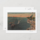 フロリダ州マイアミ – 魚釣りの表示 ポストカード (正面/裏面)