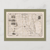 フロリダ州マリオン郡の地図(1892年) ポストカード (正面)