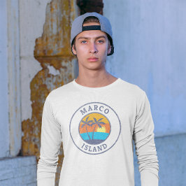 フロリダ州マルコアイランド くすんだクラシックスタイル Tシャツ