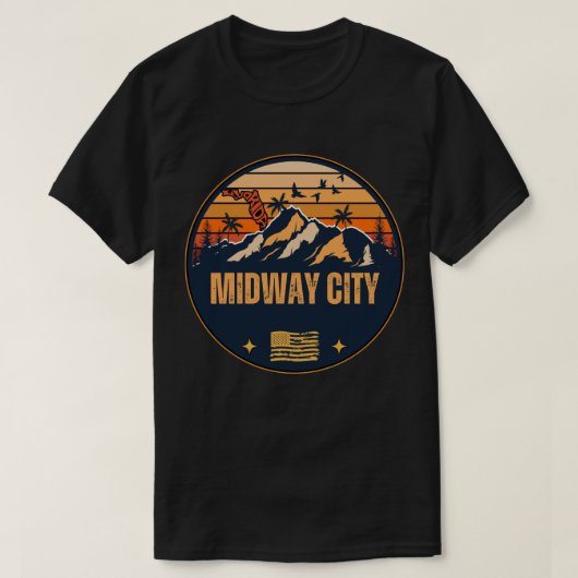 フロリダ州ミッドウェイ Tシャツ (デザイン正面)