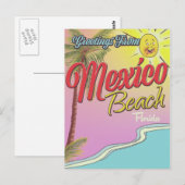 フロリダ州メキシコビーチからのご挨拶 ポストカード (正面/裏面)
