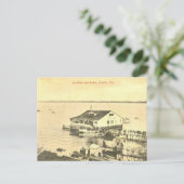 フロリダ州ユースティス湖の小屋、1908年 ポストカード (スタンド正面)