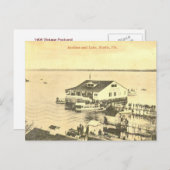 フロリダ州ユースティス湖の小屋、1908年 ポストカード (正面/裏面)