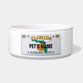 フロリダ州ライセンスプレート（ペットの名前付き） ボウル