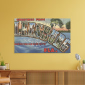 フロリダ州リースバーグ – ラージレターシーン キャンバスプリント (インサイチュ (リビング))