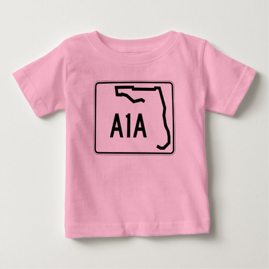 フロリダ州ルートA1A ベビーTシャツ (正面)