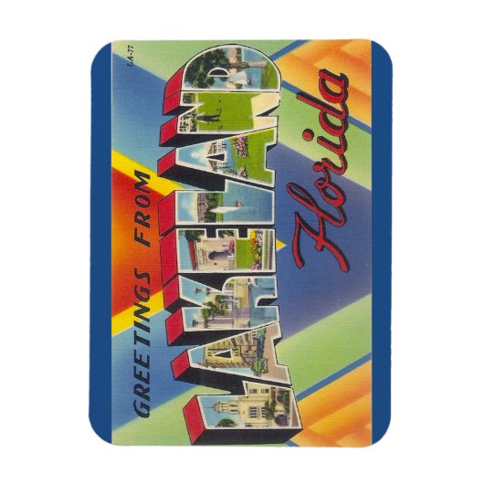 フロリダ州レイクランド磁石 マグネット (縦)