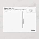 フロリダ州レイクランド、アメリカ ポストカード (裏面)