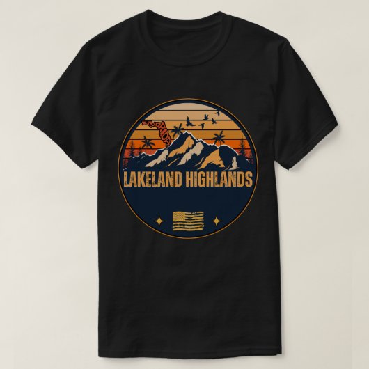 フロリダ州レイクランド・ハイランズ Tシャツ (デザイン正面)