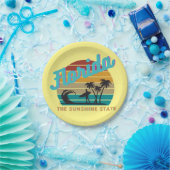 フロリダ州レトロヴィンテージサンセット ペーパープレート (パーティー)